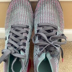 Nike Air Gray and Aqua Sneakers